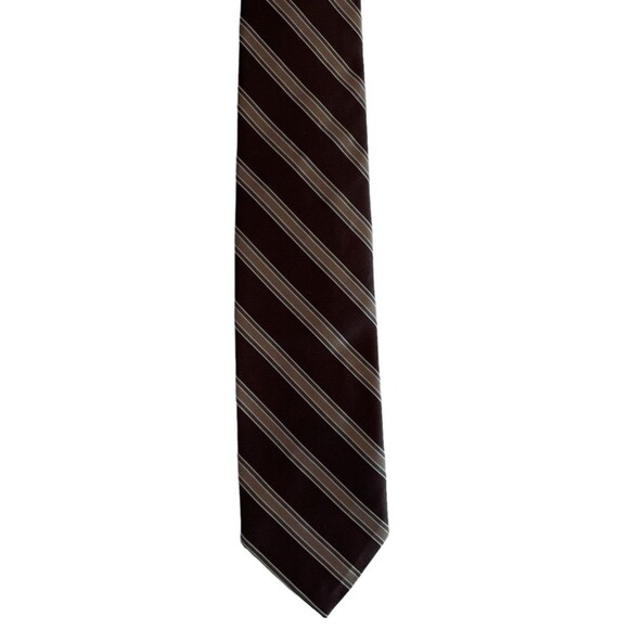 Robert Talbott for Nordstrom Brown Striped Tie hand sewn 56"x3" VTG - Picture 1 of 6